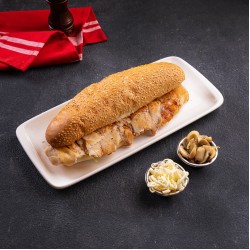 Shawarma with mushrooms and kashkaval